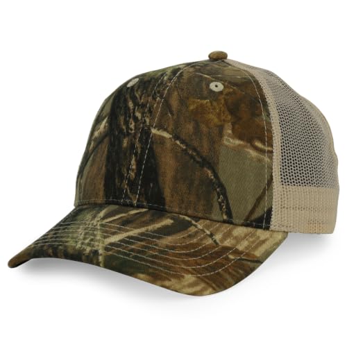 Trendy Apparel Shop Hunting Camouflage Adjustable Mesh Back Tucker Cap
