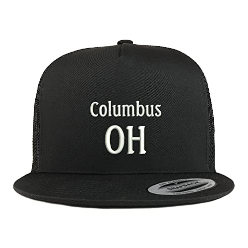 Trendy Apparel Shop Columbus OH Embroidered 5 Panel Flatbill Trucker Cap