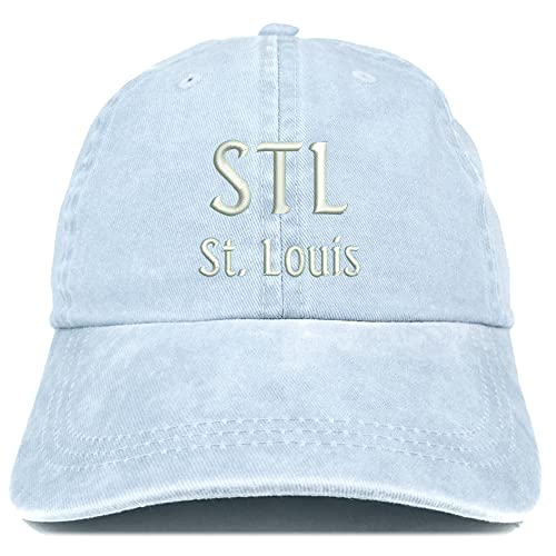 Trendy Apparel Shop STL St. Louis Embroidered Pigment Dyed Washed Baseball Cap