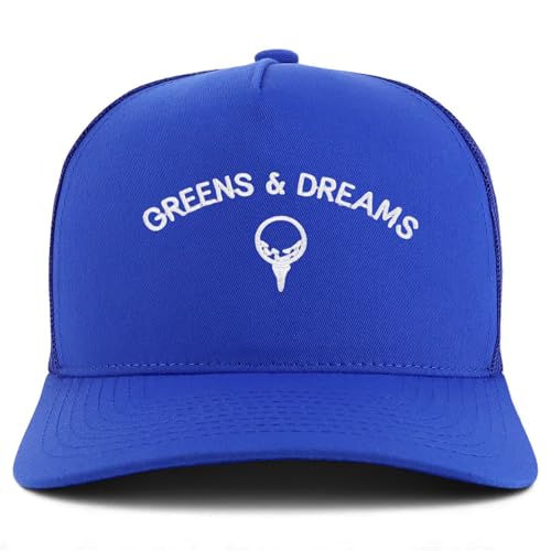 Trendy Apparel Shop Greens & Dreams Embroidered 5 Panel Snapback Trucker Cap