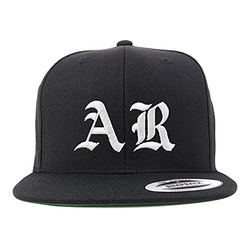 Trendy Apparel Shop Arkansas AR Old English Embroidered Flatbill Snapback