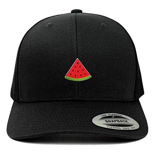 Trendy Apparel Shop Watermelon Fruit Patch 6 Panel Retro Watermelon Fruiter Mesh Cap
