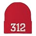 Trendy Apparel Shop 312 Chicago IL Old English Embroidered Long Cuff Beanie