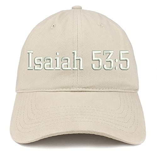 Trendy Apparel Shop Isaiah 53:5 Low Profile Soft Cotton Baseball Cap