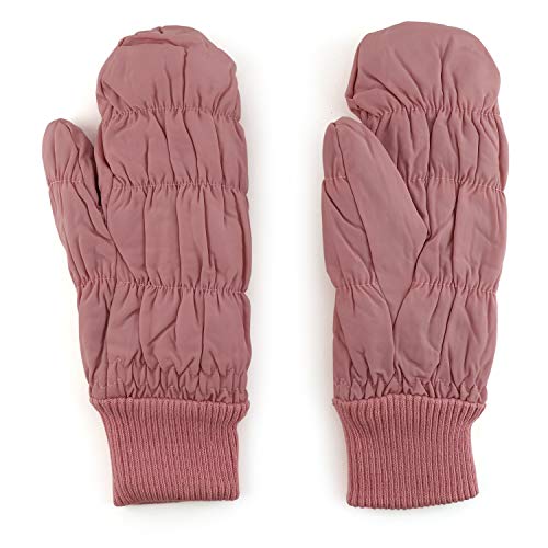 Trendy Apparel Shop Quilted Puffer Mitten Glove with Fleece Lining