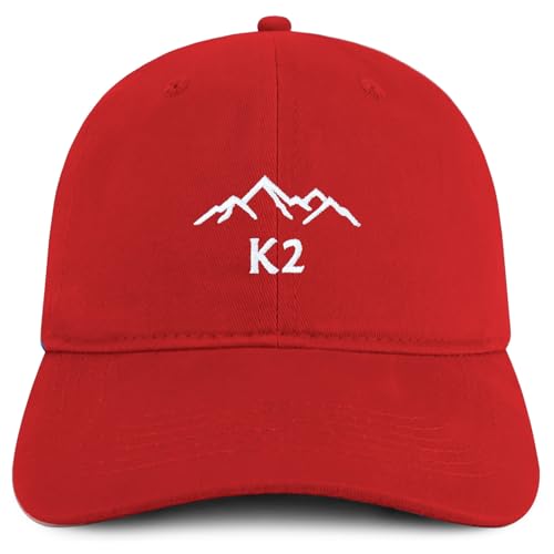 Trendy Apparel Shop K2 Mountain Embroidered Cotton Unstructured Low Profile Dad Hat