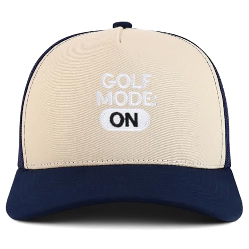 Trendy Apparel Shop Golf Mode On Embroidered 5 Panel Snapback Trucker Cap