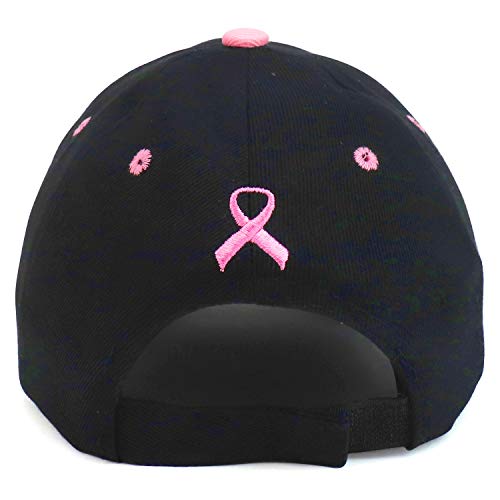 Trendy Apparel Shop Breast Cancer Pink Ribbon Survive Embroidered Baseball Cap