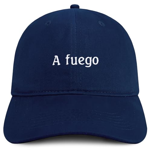 Trendy Apparel Shop A Fuego Embroidered Cotton Low Profile Dad Hat