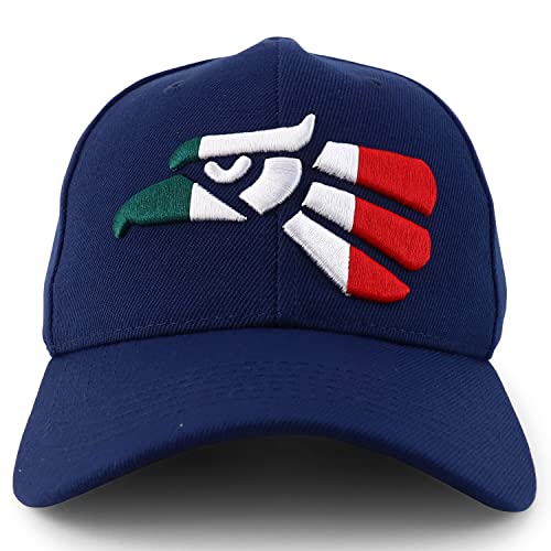 Trendy Apparel Shop Hecho en Mexico 3D Eagle Embroidered Structured Baseball Cap