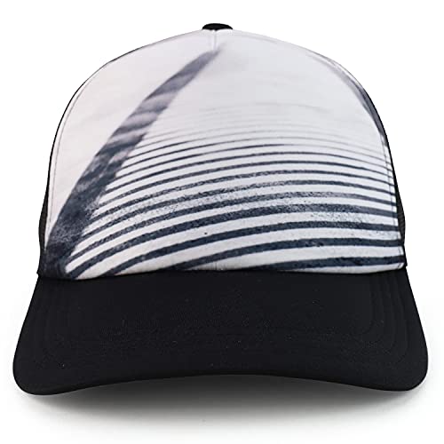 Trendy Apparel Shop 100% Polyester Photo Real Snapback Trucker Mesh Back Cap