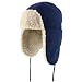 Trendy Apprel Shop Warm Winter Fur Ear Flaps Sherpa Lined Trooper Hat