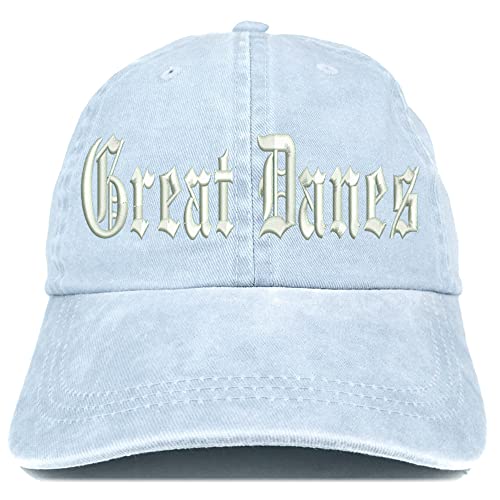 Trendy Apparel Shop Old English Great Danes Washed Pigment Dyed Baseball Cap