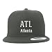 Trendy Apparel Shop ATL Atlanta Embroidered Flatbill Snapback