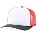 Trendy Apparel Shop 5 Panel Structured Trucker Cap with Mexico Flag Design Undervisor