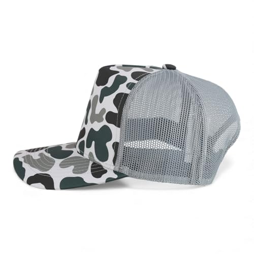 Trendy Apparel Shop 5 Panel Structured Crown Curved Bill Trucker Cap