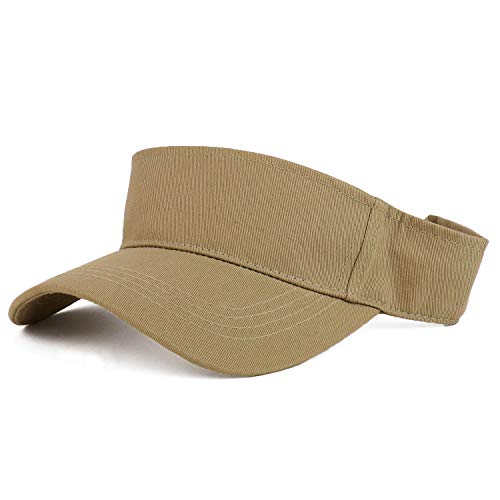 Trendy Apparel Shop XXL Oversize Solid Cotton Adjustable Sun Visor