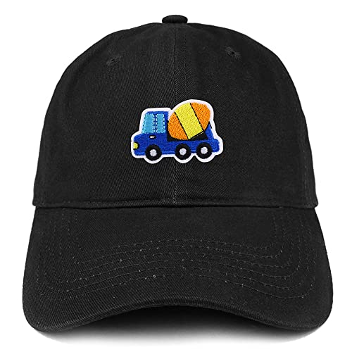 Trendy Apparel Shop Construction Truck Patch Low Profile Soft Cotton Baseball Cap