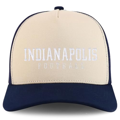 Trendy Apparel Shop Indianapolis Embroidered 5 Panel Snapback Trucker Cap