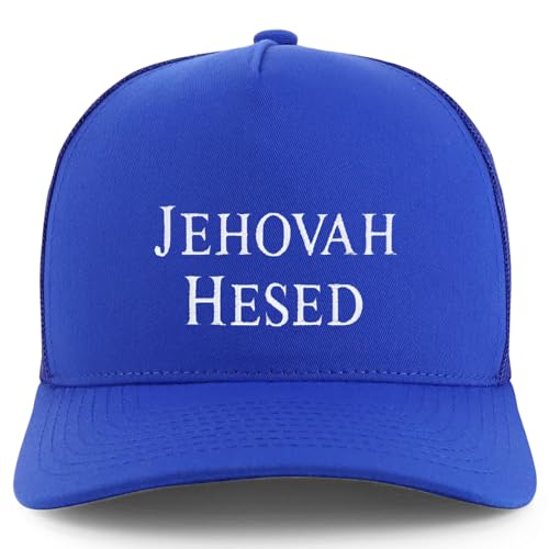 Trendy Apparel Shop Jehovah Hesed Embroidered 5 Panel Snapback Trucker Cap