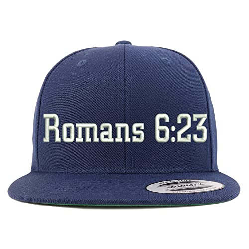 Trendy Apparel Shop Romans 6:23 Embroidered Flatbill Snapback