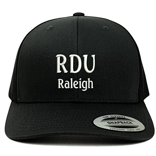 Trendy Apparel Shop RDU Raleigh Embroidered Retro Fit Trucker Mesh Cap