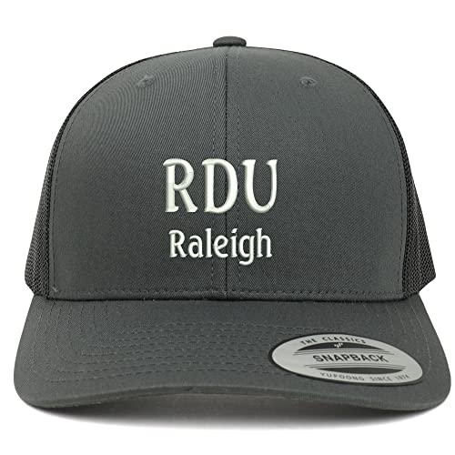 Trendy Apparel Shop RDU Raleigh Embroidered Retro Fit Trucker Mesh Cap