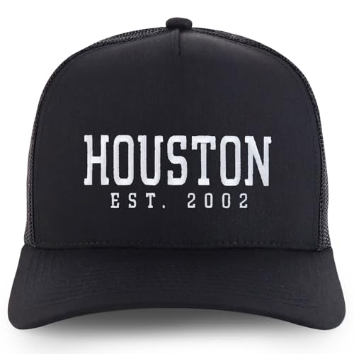 Trendy Apparel Shop Houston Est.2002 Embroidered 5 Panel Snapback Trucker Cap