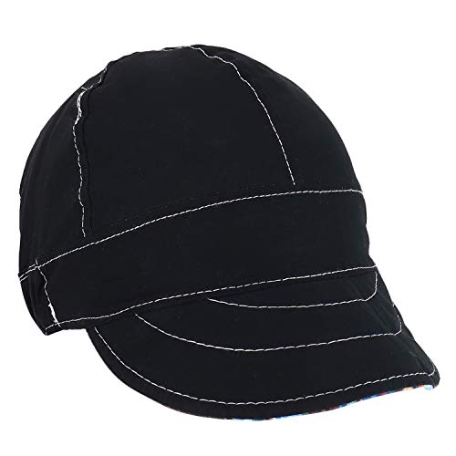 Trendy Apparel Shop 6 Paneled Soft Crown Reversible Cotton Welding Caps