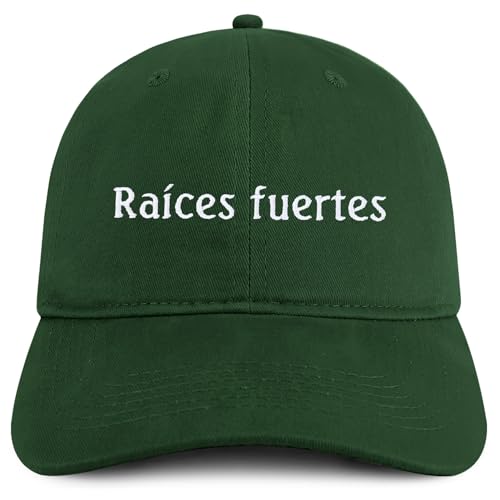 Trendy Apparel Shop Raices fuertes Embroidered Cotton Low Profile Dad Hat