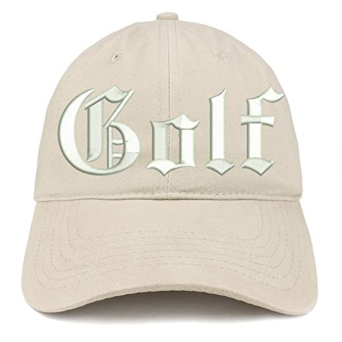 Trendy Apparel Shop Old English Golf Low Profile Soft Cotton Baseball Cap