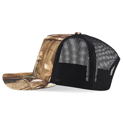 Trendy Apparel Shop 5 Panel Structured Crown Curved Bill Trucker Cap