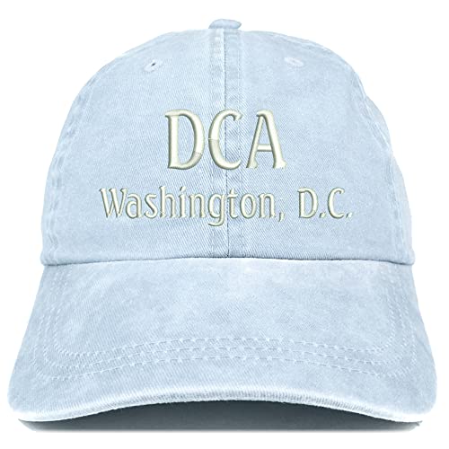 Trendy Apparel Shop DCA Washington DC Embroidered Pigment Dyed Washed Baseball Cap