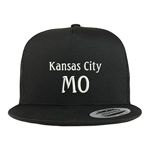 Trendy Apparel Shop Kansas City MO Embroidered 5 Panel Flatbill Trucker Cap