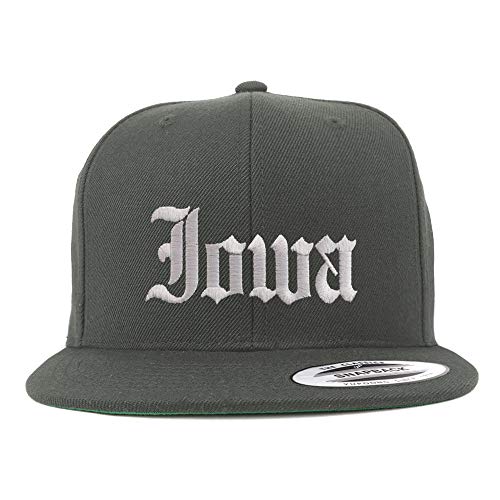 Trendy Apparel Shop Iowa State Old English Embroidered Flatbill Snapback