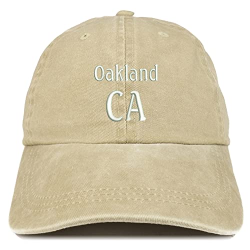 Trendy Apparel Shop Oakland CA Embroidered Pigment Dyed Washed Baseball Cap