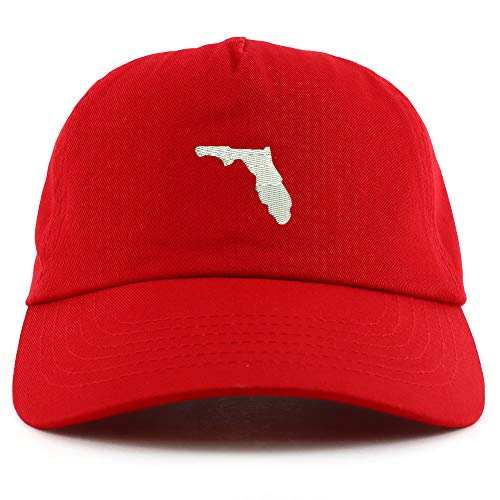 Trendy Apparel Shop Florida State Embroidered 5 Panel Unstructured Soft Crown Baseball Cap