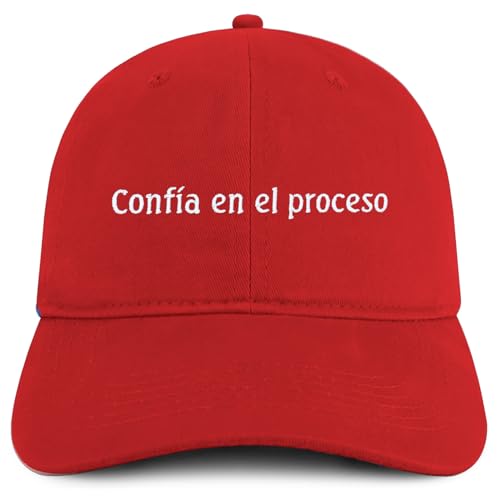Trendy Apparel Shop Confia En El Proceso Embroidered Cotton Low Profile Dad Hat