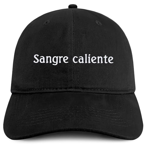 Trendy Apparel Shop Sangre Caliente Embroidered Cotton Low Profile Dad Hat