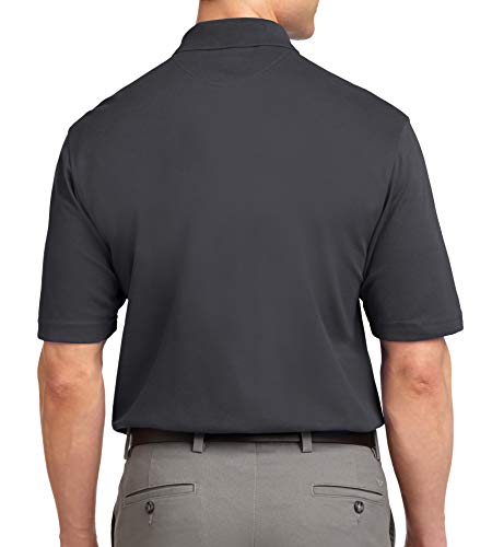 Trendy Apparel Shop Soft Breathable Fit Moisture-Wicking Quick Dry Men's Polo Big and Tall Shirt
