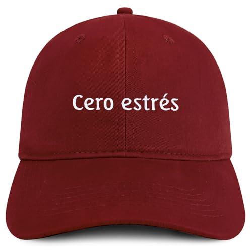 Trendy Apparel Shop Cero estres Embroidered Cotton Low Profile Dad Hat