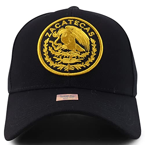 Trendy Apparel Shop Cities of Mexico Circular Logo Embroidered Structured Baseball Cap