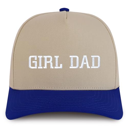 Trendy Apparel Shop Girl Dad Embroidered 5 Panel High Profile Structured Snapback Cap