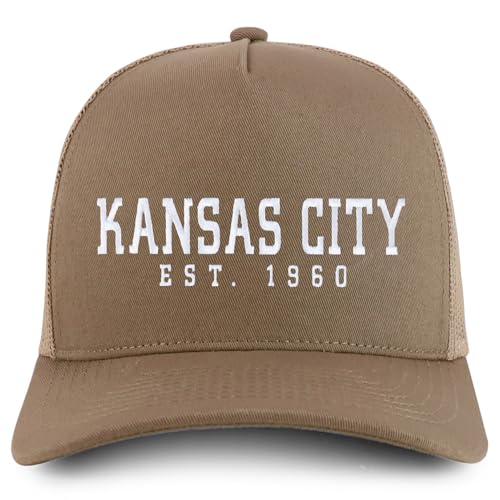 Trendy Apparel Shop KansasCity Est.1960 Embroidered 5 Panel Snapback Trucker Cap
