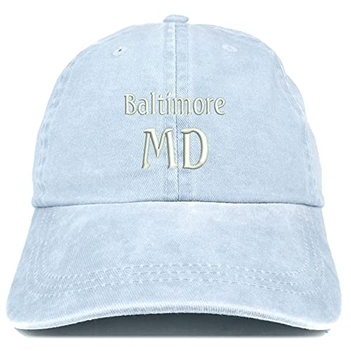 Trendy Apparel Shop Baltimore MD Embroidered Pigment Dyed Washed Baseball Cap