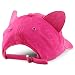 Trendy Apparel Shop Washed Cotton Cat Ear Baseball Cap with Sunglasses Holder