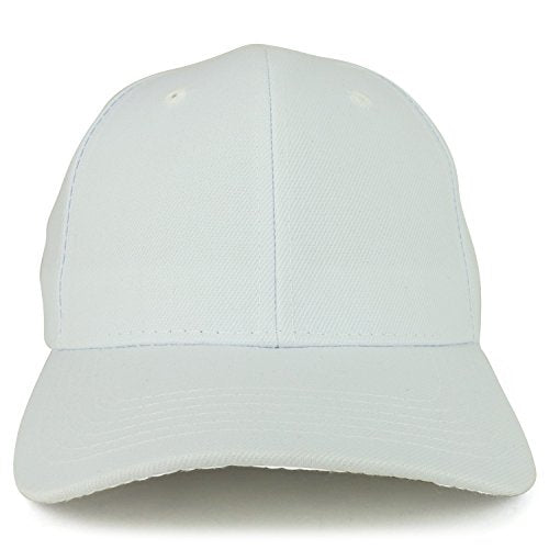 Trendy Apparel Shop Plain Structured Crown Adjustable Baseball Cap