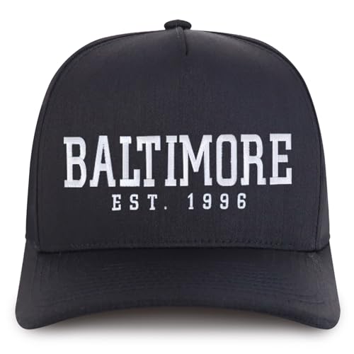 Trendy Apparel Shop Baltimore Est.1996 Embroidered 5 Panel Structured Baseball Cap