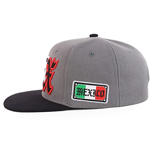 Trendy Apparel Shop MEX 3D Embroidered Flatbill Snapback Cap