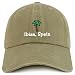Trendy Apparel Shop Ibiza Spain with Palm Tree Embroidered Pigment Dyed Cotton Baseball Cap